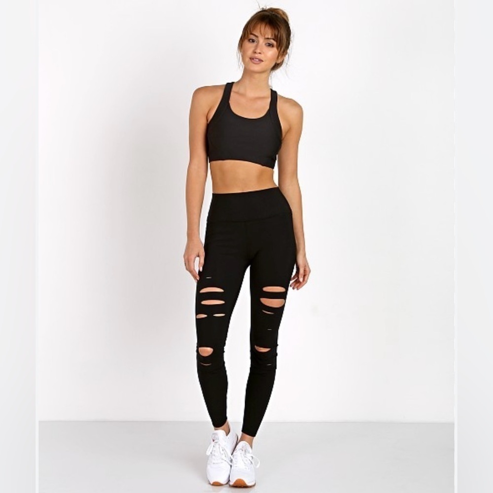 ALO Yoga | High Waist Ripped Warrior Legging